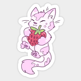 Strawberry Cat Sticker